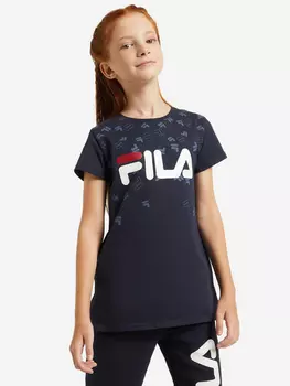 Футболка для девочек FILA, Синий, размер 170