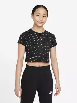 Футболка для девочек Nike Sportswear, Черный