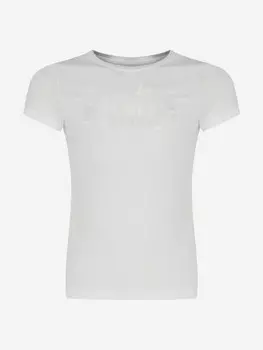 Футболка для девочек PUMA Ess+ Nova Shine Logo, Белый