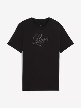Футболка для девочек PUMA Ess Script, Черный