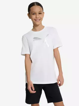 Футболка для девочек PUMA Metallic, Белый