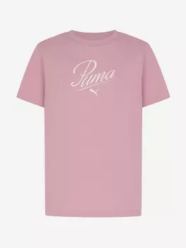 Футболка для девочек PUMA Script, Розовый