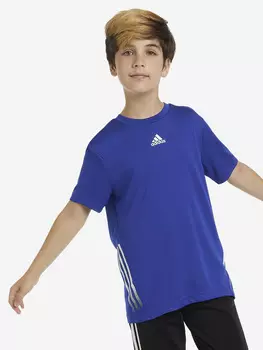 Футболка для мальчиков adidas Aeroready, Синий, размер 128
