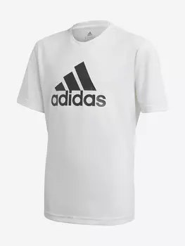 Футболка для мальчиков adidas D2M Big Logo, Белый, размер 128
