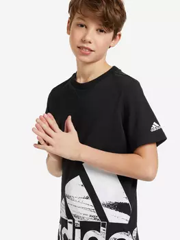 Футболка для мальчиков adidas Logo, Черный