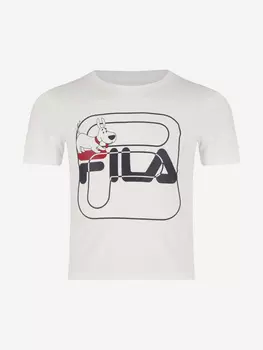Футболка для мальчиков FILA, Белый, размер 104