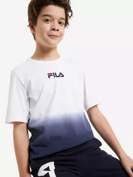 Футболка для мальчиков FILA, Белый, размер 128
