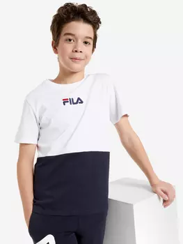 Футболка для мальчиков FILA, Белый, размер 128