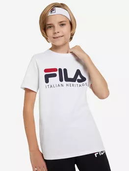 Футболка для мальчиков FILA, Белый, размер 152