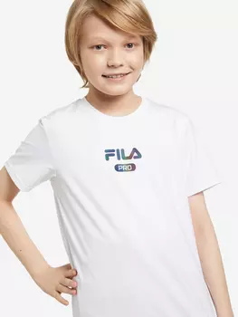 Футболка для мальчиков FILA, Белый, размер 176