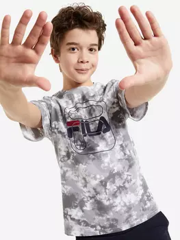 Футболка для мальчиков FILA, Серый, размер 128