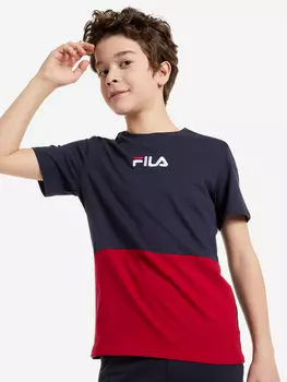 Футболка для мальчиков FILA, Синий, размер 140