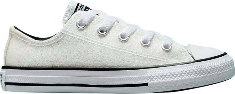 Кроссовки Converse Chuck Taylor All Star Low GS Winter Glitter, белый