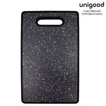 Доска разделочная 37*23*1.1 см Unigood черная cb-02