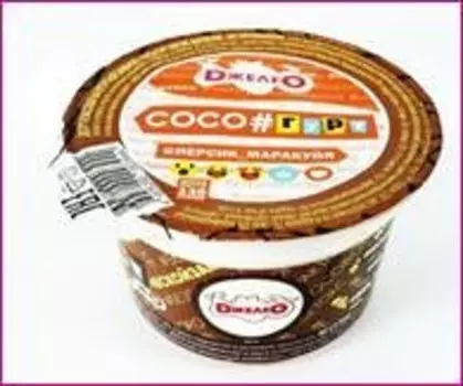 Десерт coco# 130 г персик маракуя кокосовый на йогуртовой закваске