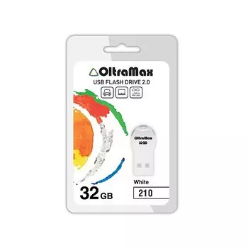 Флешка 32Gb USB 2.0 OltraMax 210, белый (OM-32GB-210-White)
