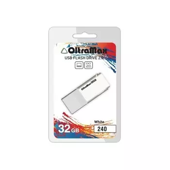 Флешка 32Gb USB 2.0 OltraMax 240, белый (OM-32GB-240-White)
