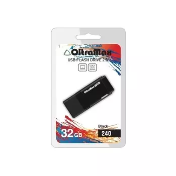 Флешка 32Gb USB 2.0 OltraMax 240, черный (OM-32GB-240-Black)