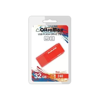 Флешка 32Gb USB 2.0 OltraMax 240, красный (OM-32GB-240-Red)