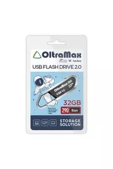 Флешка 32Gb USB 2.0 OltraMax 290, черный (OM-32GB-290-Black)