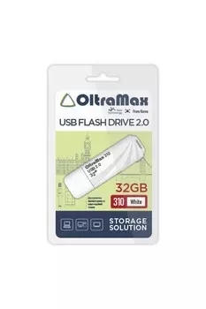 Флешка 32Gb USB 2.0 OltraMax 310, белый (OM-32GB-310-White)