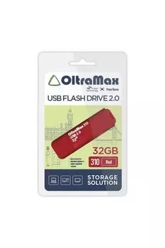Флешка 32Gb USB 2.0 OltraMax 310, красный (OM-32GB-310-Red)