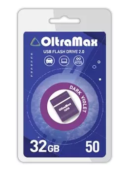 Флешка 32Gb USB 2.0 OltraMax 50, фиолетовый (OM-32GB-50-Dark Violet)