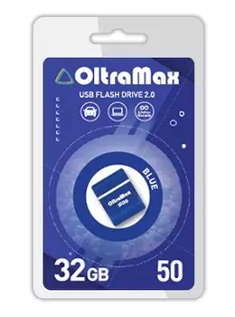 Флешка 32Gb USB 2.0 OltraMax 50, синий (OM-32GB-50-Blue)