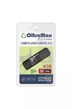 Флешка 4Gb USB 2.0 OltraMax 310, черный (OM-4GB-310-Black)