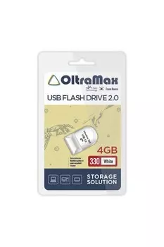 Флешка 4Gb USB 2.0 OltraMax 330, белый (OM-4GB-330-White)