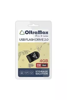 Флешка 4Gb USB 2.0 OltraMax 330, черный (OM-4GB-330-Black)