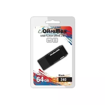 Флешка 64Gb USB 2.0 OltraMax 240, черный (OM-64GB-240-Black)