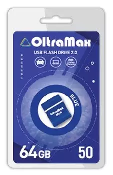 Флешка 64Gb USB 2.0 OltraMax 50, синий (OM-64GB-50-Blue)
