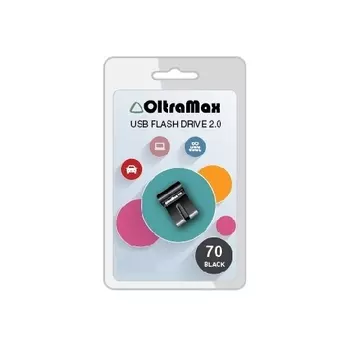 Флешка 64Gb USB 2.0 OltraMax 70, черный (OM-64GB-70-Black)