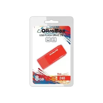 Флешка 8Gb USB 2.0 OltraMax 240, красный (OM-8GB-240-Red)
