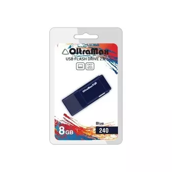 Флешка 8Gb USB 2.0 OltraMax 240, синий (OM-8GB-240-Blue)