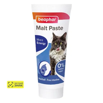 Beaphar Паста для вывода шерсти для кошек, 25 гр.