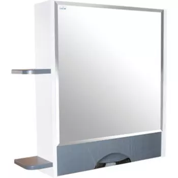 Зеркальный шкаф Mixline Байкал 70 белый/серый (4640030869626)
