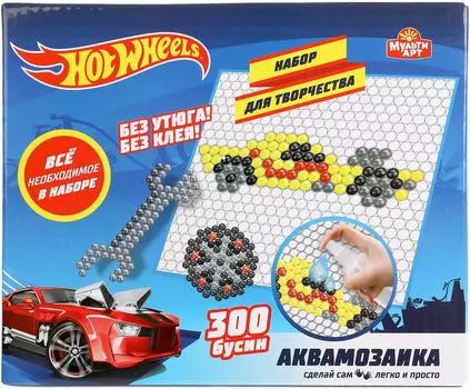 Набор для творчества Мульти Арт Hot Wheels Аквамозаика