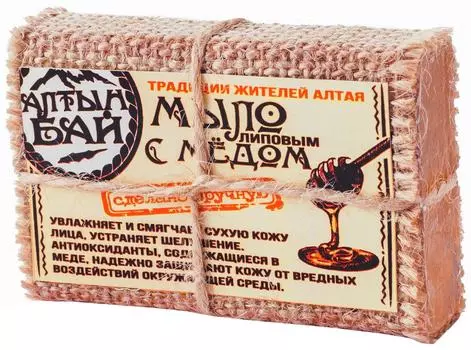 Мыло для рук и тела Алтын Бай С липовым медом 80г