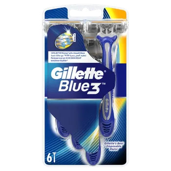 Gillette Blue 3 мужские бритвы, 6+2 шт/1 упаковка