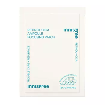 INNISFREE Точечные ампульные патчи от акне с ретинолом и центеллой азиатской Retinol Cica