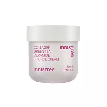 INNISFREE Укрепляющий крем с коллагеном и церамидами зелёного чая для упругости кожи Collagen