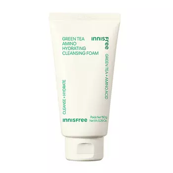 INNISFREE Увлажняющая пенка для умывания с экстрактом зеленого чая и аминокислотами Green Tea