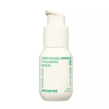 INNISFREE Увлажняющая сыворотка с экстрактом семян зеленого чая и гиалуроновой кислотой для сияния кожи Green Tea