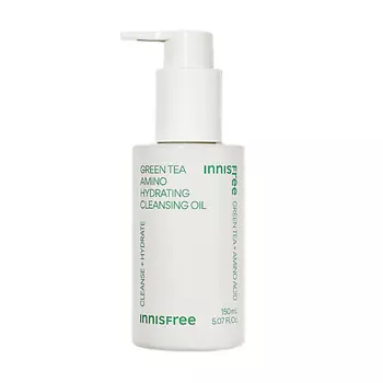 INNISFREE Увлажняющее гидрофильное масло с экстрактом зелёного чая и аминокислотами Green Tea