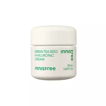 INNISFREE Увлажняющий крем с экстрактом семян зеленого чая и гиалуроновой кислотой для сияния кожи Green Tea