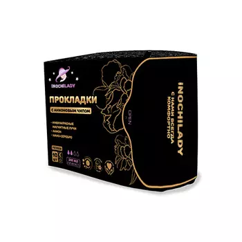 INOCHILADY Женские гигиенические прокладки с анионовым чипом дневные 10.0
