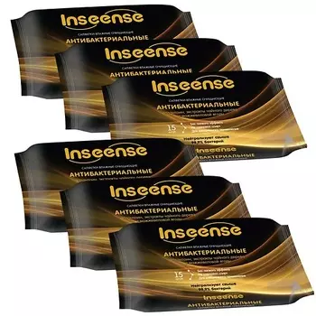 INSEENSE Набор влажных очищающих антибактериальных салфеток