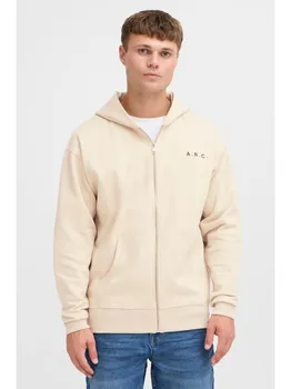 Спортивная куртка !SOLID Sweatjacke SDHENNE 21301160ME lssige Kapuzensweatjacke mit Backprint, бежевый